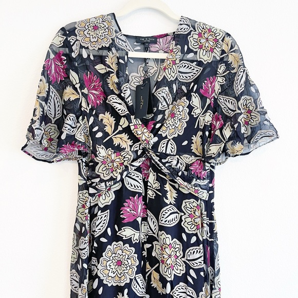 Rag & Bone Tamar Floral Dress New With Tags - Picture 7 of 15